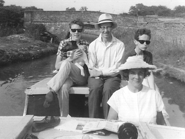 Greg, Father, Michael and Mother at the helm.