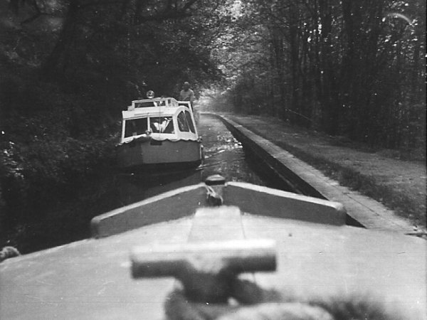 Passing a Boat near Llangollen