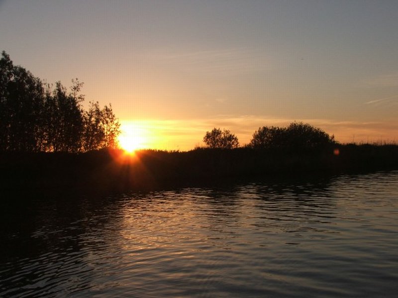 Sunset over Upton Marshes
